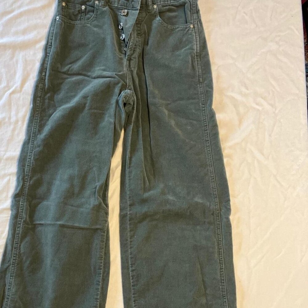 PacSun women’s size 23 green sueded jean baggy pants